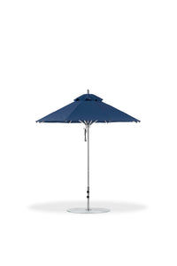 Frankford 845CAM 7.5' Greenwich Pulley Lift Aluminum Market Umbrella