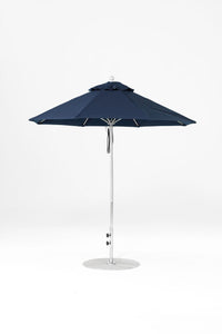 6.5'x6.5' Square Monterey Crank Lift Fiberglass Market Umbrella- No Tilt