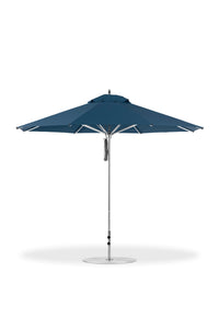 Frankford 864CAM 11' Greenwich Pulley Lift Aluminum Market Umbrella