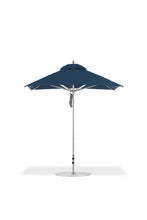 Frankford 864CAM 7.5' x 7.5' Square Greenwich Pulley Lift Aluminum Market Umbrella