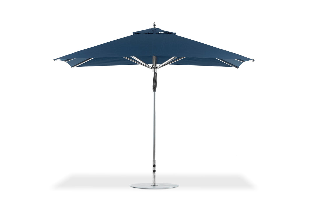Frankford 882CAM 8.5' x 11'' G-Series Greenwich Pulley Lift Giant Aluminum Market Umbrella