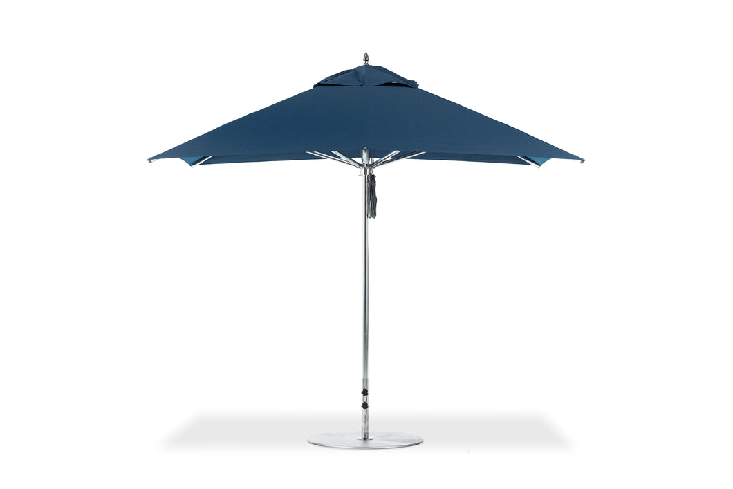 Frankford 883CAM 10' x 10'' G-Series Greenwich Pulley Lift Giant Aluminum Market Umbrella