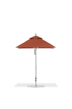 Frankford 454CAM 6.5' x 6.5' Square Greenwich Pulley Lift Aluminum Market Umbrella