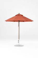 6.5'x6.5' Square Monterey Pulley Lift Fiberglass Market Umbrella