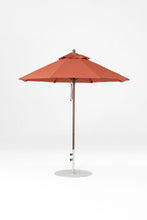 6.5'x6.5' Square Monterey Crank Lift Fiberglass Market Umbrella- No Tilt