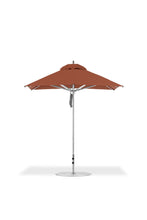 Frankford 864CAM 7.5' x 7.5' Square Greenwich Pulley Lift Aluminum Market Umbrella