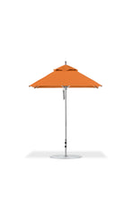 Frankford 454CAM 6.5' x 6.5' Square Greenwich Pulley Lift Aluminum Market Umbrella