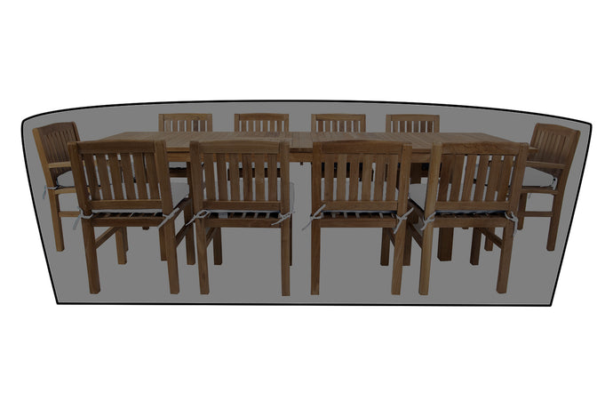 11 pc Huntington Teak Dining Set with 120