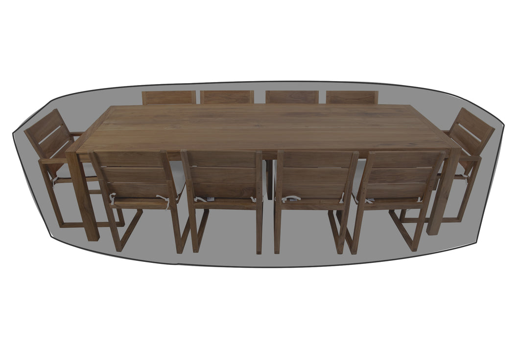 11 pc Venice Teak Dining Set with 108