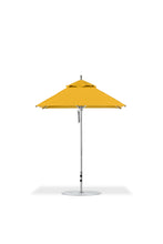 Frankford 454CAM 6.5' x 6.5' Square Greenwich Pulley Lift Aluminum Market Umbrella