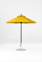 Frankford 464FMC 7.5'x7.5' Square Monterey Crank Lift Fiberglass Market Umbrella- No Tilt