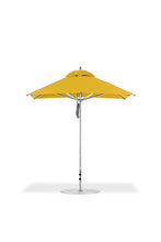 Frankford 864CAM 7.5' x 7.5' Square Greenwich Pulley Lift Aluminum Market Umbrella
