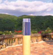 Galtech 121-221 7.5' Cafe & Bristo Wood Manual Lift Outdoor Market Umbrella