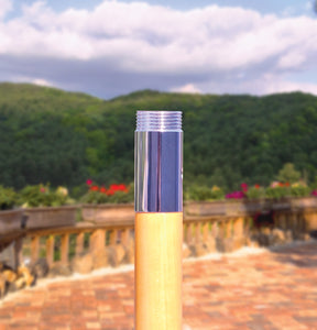 Galtech 121-221 7.5' Cafe & Bristo Wood Manual Lift Outdoor Market Umbrella