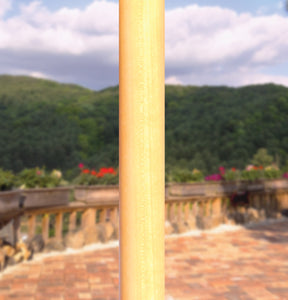 Galtech 121-221 7.5' Cafe & Bristo Wood Manual Lift Outdoor Market Umbrella