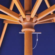 Galtech 121-221 7.5' Cafe & Bristo Wood Manual Lift Outdoor Market Umbrella