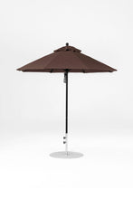 6.5'x6.5' Square Monterey Crank Lift Fiberglass Market Umbrella- No Tilt