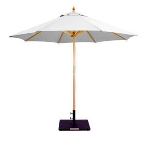 Galtech 132-232 9' Double Pulley Premium Wood Outdoor Market Umbrella