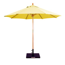 Galtech 132-232 9' Double Pulley Premium Wood Outdoor Market Umbrella