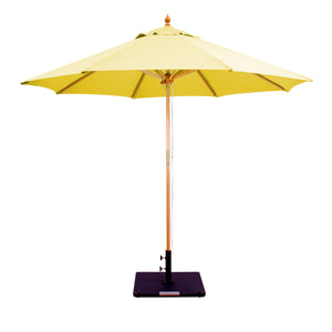 Galtech 132-232 9' Double Pulley Premium Wood Outdoor Market Umbrella