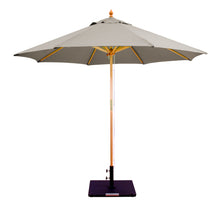 Galtech 132-232 9' Double Pulley Premium Wood Outdoor Market Umbrella
