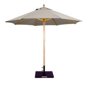 Galtech 132-232 9' Double Pulley Premium Wood Outdoor Market Umbrella