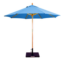 Galtech 132-232 9' Double Pulley Premium Wood Outdoor Market Umbrella
