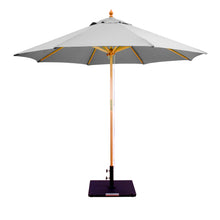 Galtech 132-232 9' Double Pulley Premium Wood Outdoor Market Umbrella