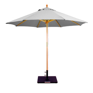 Galtech 132-232 9' Double Pulley Premium Wood Outdoor Market Umbrella