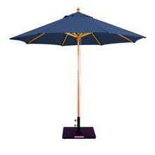 Galtech 132-232 9' Double Pulley Premium Wood Outdoor Market Umbrella