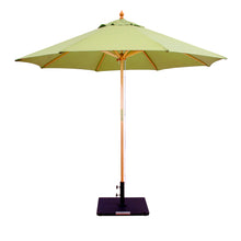 Galtech 132-232 9' Double Pulley Premium Wood Outdoor Market Umbrella