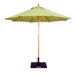 Galtech 132-232 9' Double Pulley Premium Wood Outdoor Market Umbrella