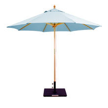 Galtech 132-232 9' Double Pulley Premium Wood Outdoor Market Umbrella