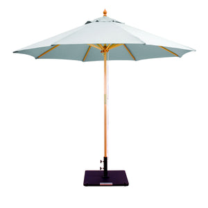 Galtech 132-232 9' Double Pulley Premium Wood Outdoor Market Umbrella