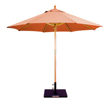 Galtech 132-232 9' Double Pulley Premium Wood Outdoor Market Umbrella