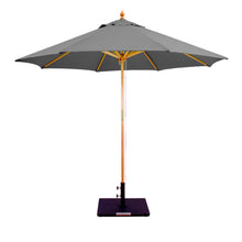 Galtech 132-232 9' Double Pulley Premium Wood Outdoor Market Umbrella