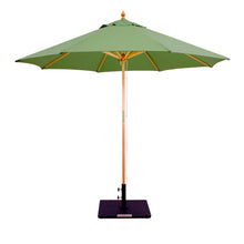 Galtech 132-232 9' Double Pulley Premium Wood Outdoor Market Umbrella