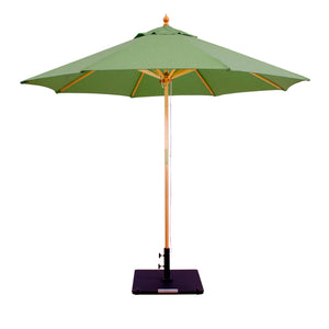 Galtech 132-232 9' Double Pulley Premium Wood Outdoor Market Umbrella