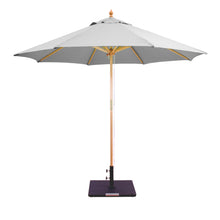 Galtech 132-232 9' Double Pulley Premium Wood Outdoor Market Umbrella