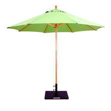 Galtech 132-232 9' Double Pulley Premium Wood Outdoor Market Umbrella