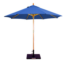 Galtech 132-232 9' Double Pulley Premium Wood Outdoor Market Umbrella