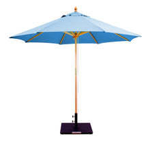 Galtech 132-232 9' Double Pulley Premium Wood Outdoor Market Umbrella