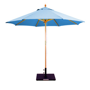 Galtech 132-232 9' Double Pulley Premium Wood Outdoor Market Umbrella