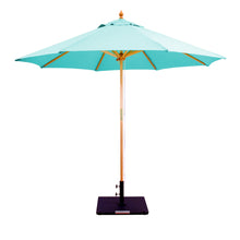 Galtech 132-232 9' Double Pulley Premium Wood Outdoor Market Umbrella