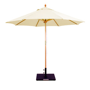 Galtech 132-232 9' Double Pulley Premium Wood Outdoor Market Umbrella