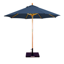 Galtech 132-232 9' Double Pulley Premium Wood Outdoor Market Umbrella