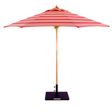 Galtech 132-232 9' Double Pulley Premium Wood Outdoor Market Umbrella
