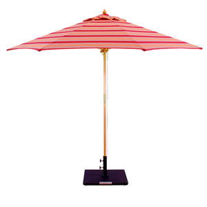 Galtech 132-232 9' Double Pulley Premium Wood Outdoor Market Umbrella