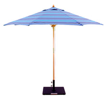 Galtech 132-232 9' Double Pulley Premium Wood Outdoor Market Umbrella