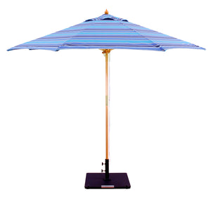 Galtech 132-232 9' Double Pulley Premium Wood Outdoor Market Umbrella